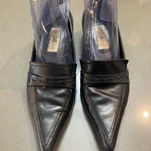 Diba USA Black Leather Vintage Women's Shoes Sz 7